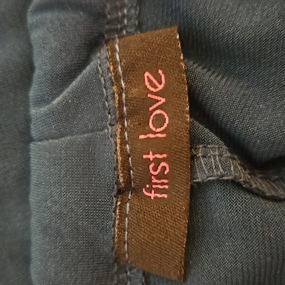 3/$30 FIRST LOVE Blue Necklace Assymetric V-Neck Sleeveless Camisole Slip Blouse - Picture 8 of 9